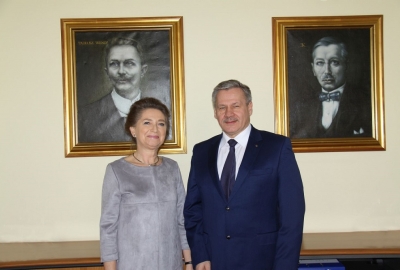 Wizyta wnuczki inż. Tadeusza Wendy w Porcie Gdynia